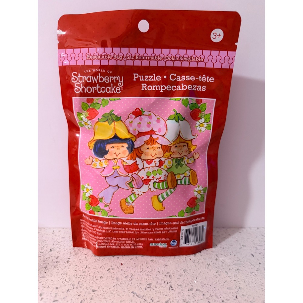 The World of Strawberry Shortcake 48 Piece Jigsaw Puzzle Resealable Bag 11x9.5 - Picture 2 of 4